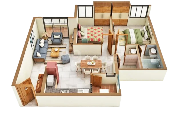 2 BHK Plan